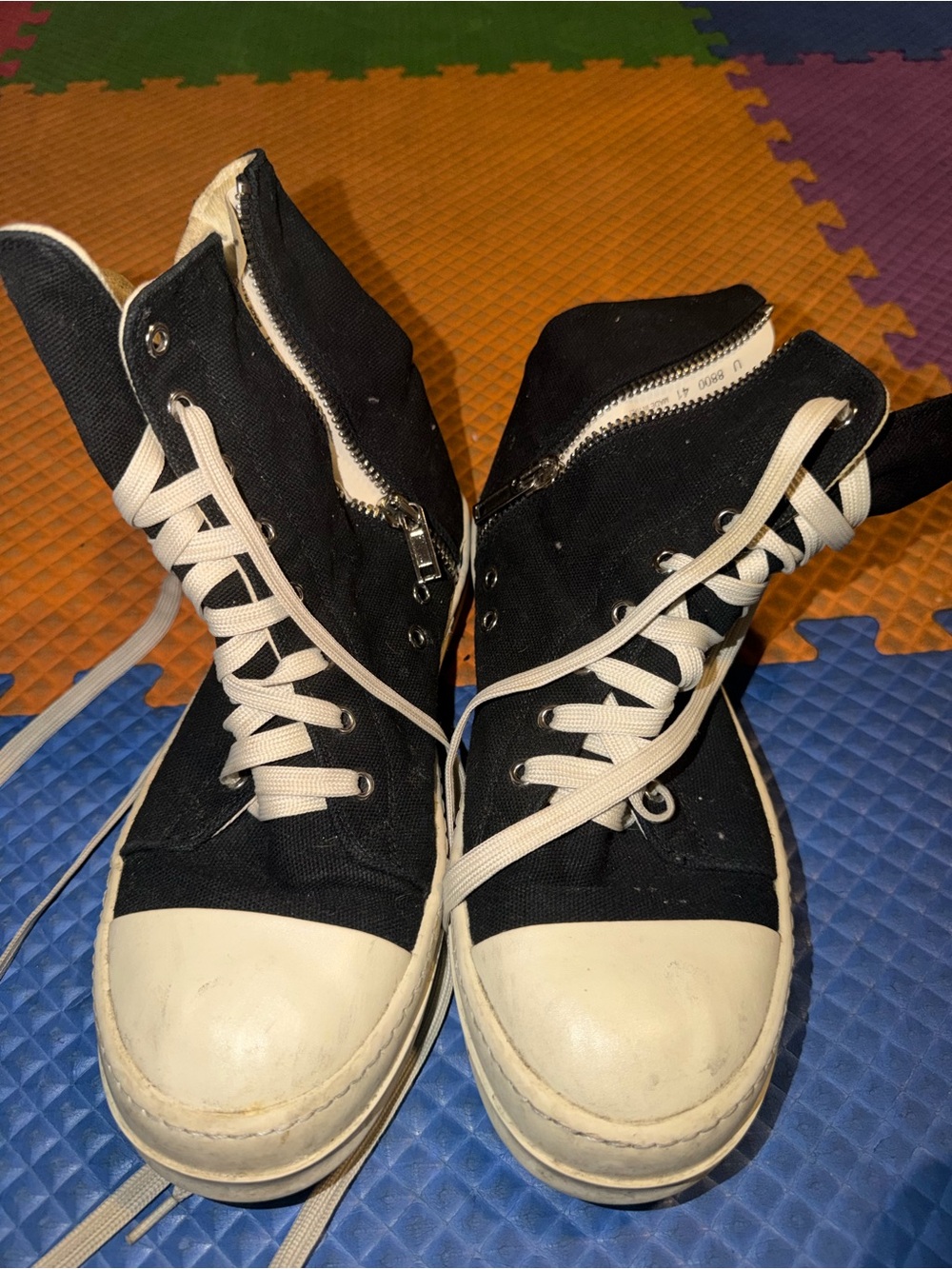 Rick Owens DRKSHDW Ramones high-top sneakers (used/no box)